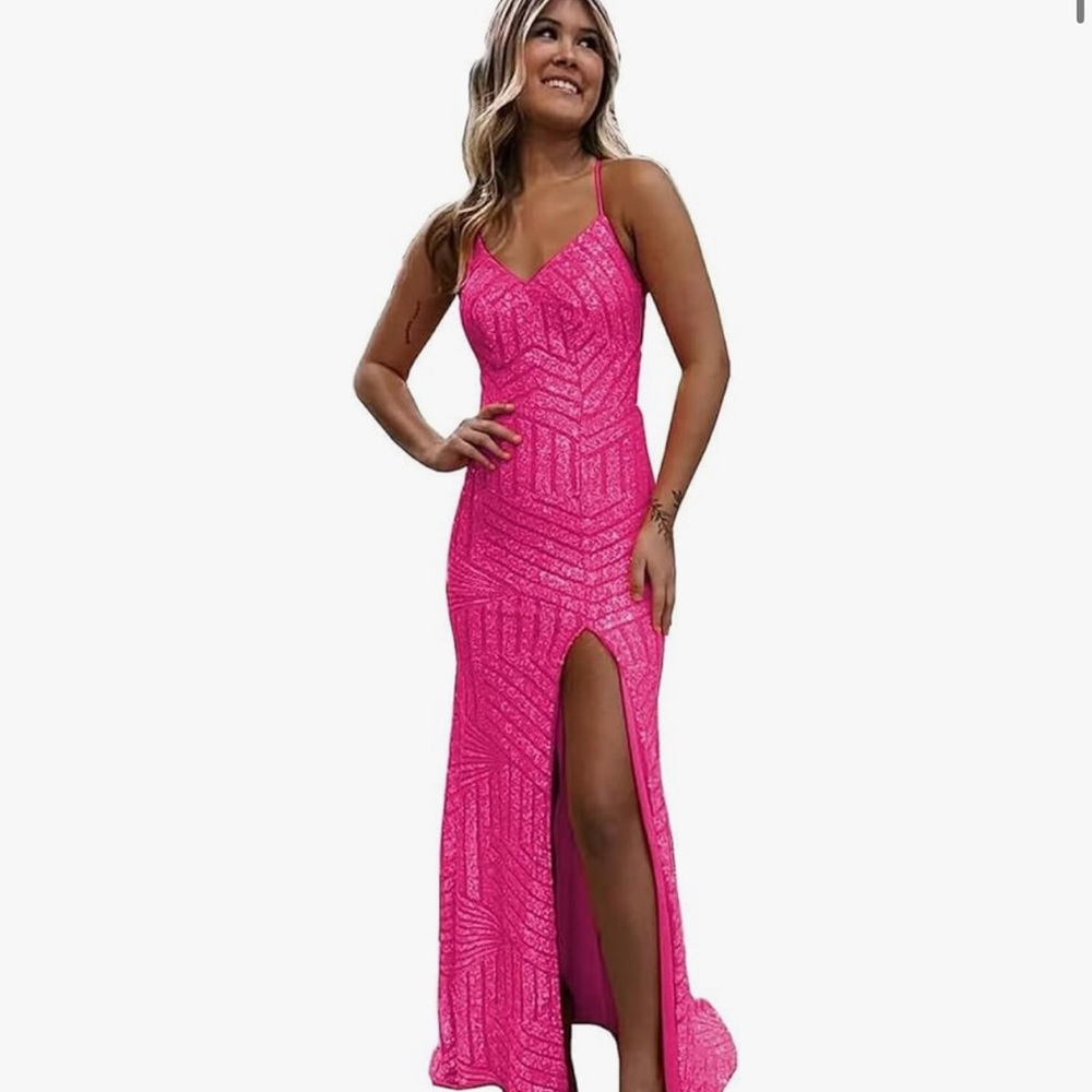 Elegant Pink Women's Dress